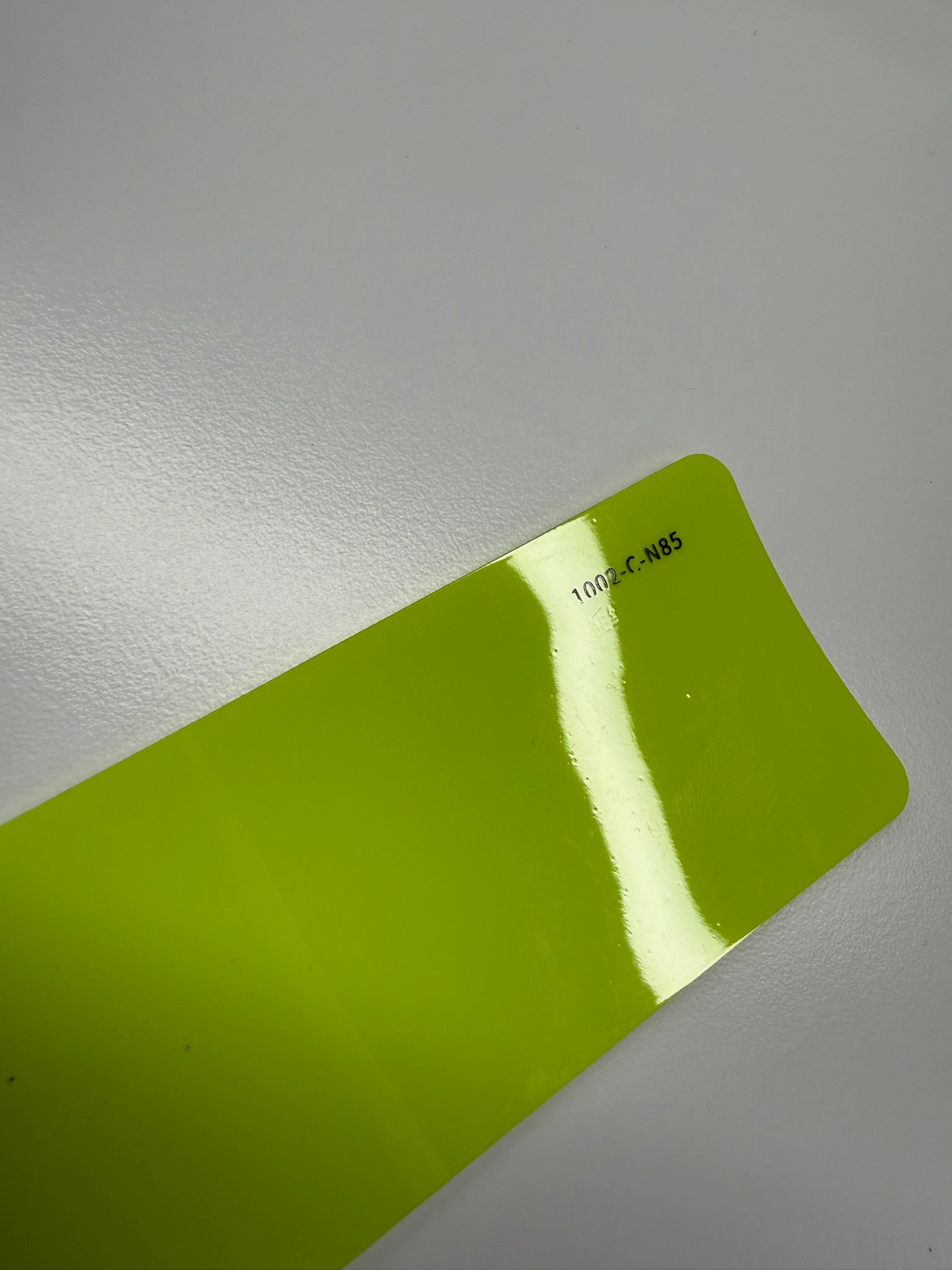 AUREON Crystal Olive color PPF film swatch