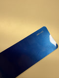 AUREON Sepang Blue color PPF film swatch