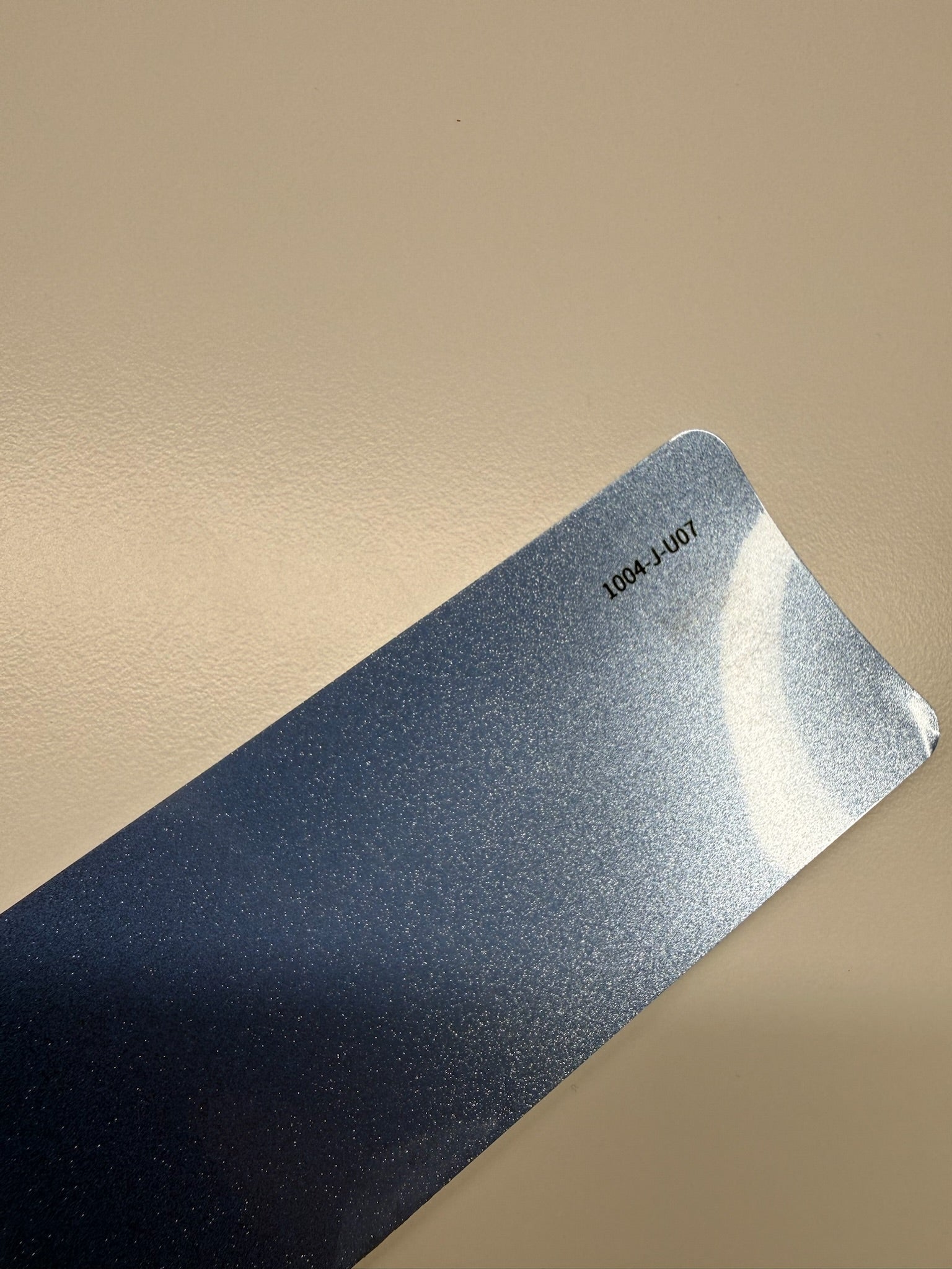 AUREON Metallic Purple Blue color PPF film swatch