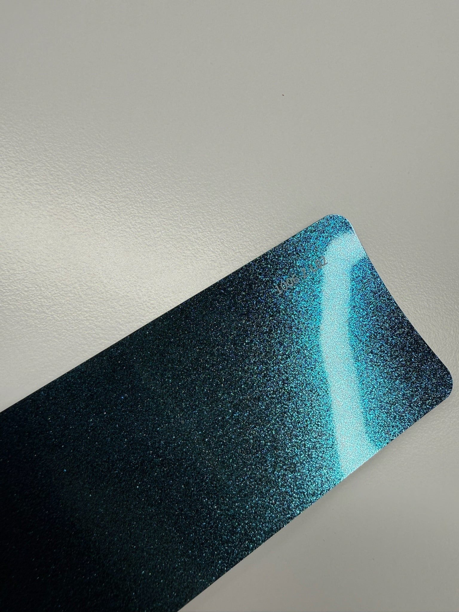 AUREON Chameleon - Blue Green color PPF film swatch