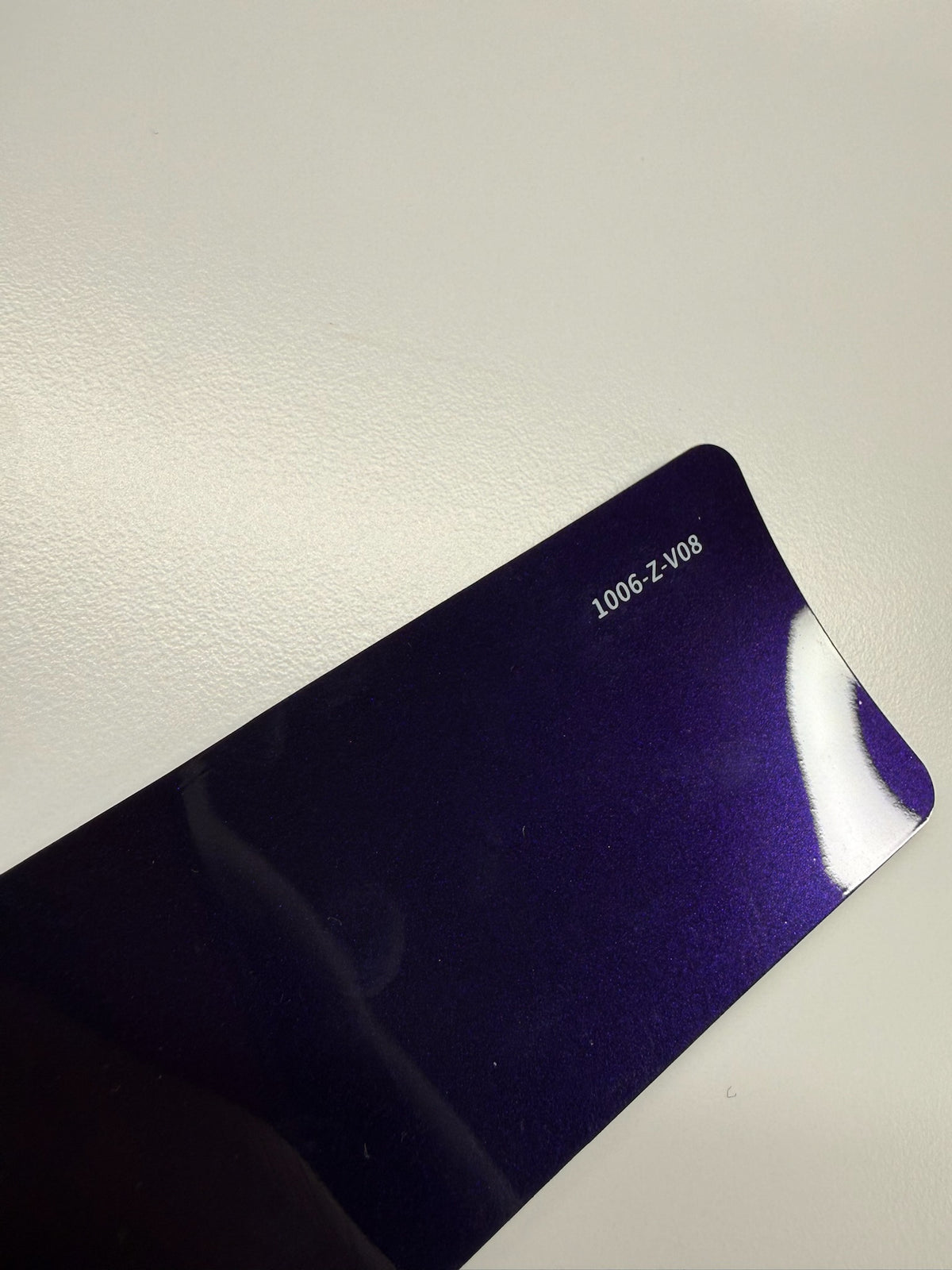 AUREON Liquid Metallic Purple color PPF film swatch