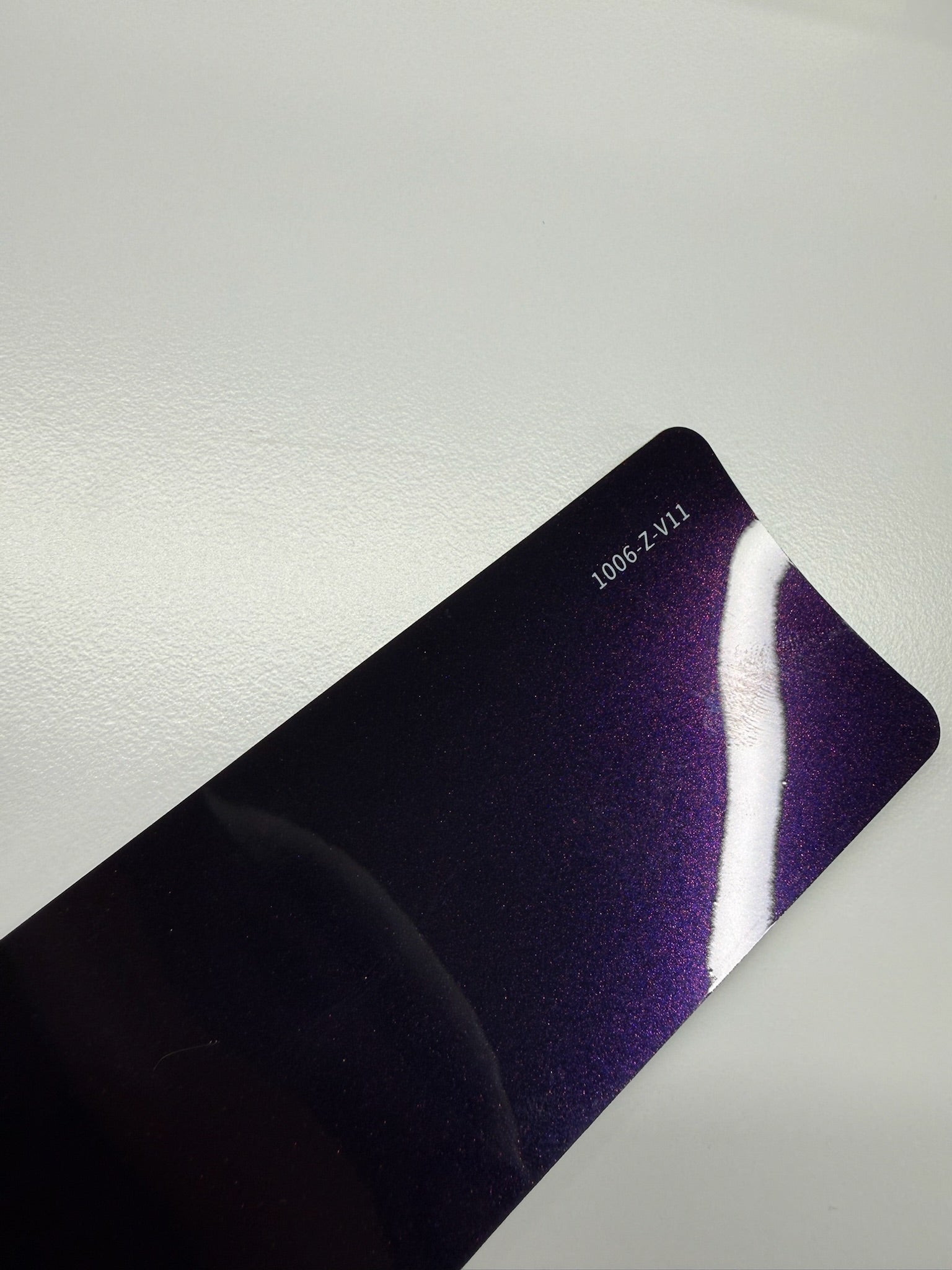 AUREON Venice Purple color PPF film swatch