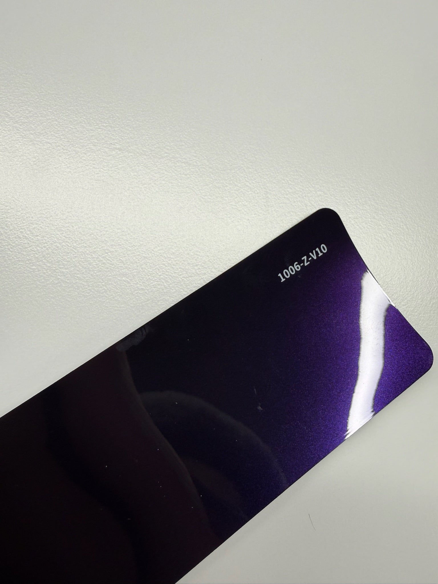 AUREON Metallic Midnight Purple color PPF film swatch
