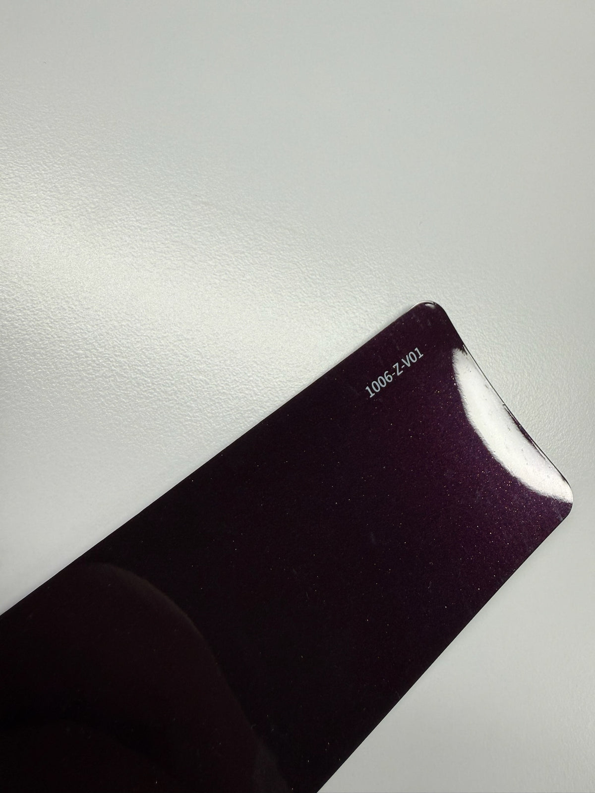 AUREON Matte Raspberry color PPF film swatch