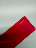 AUREON Liquid Metallic Red color PPF film swatch