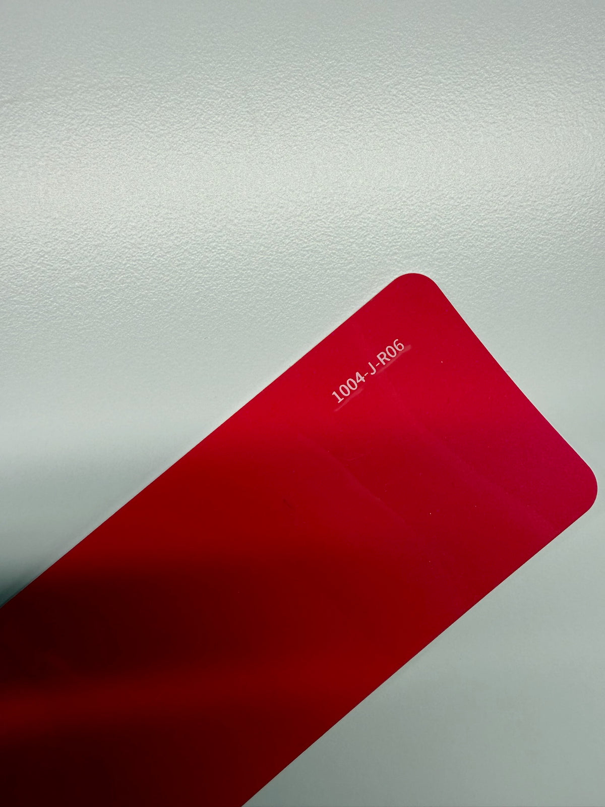 AUREON Liquid Metallic Red color PPF film swatch