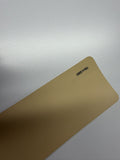 AUREON Matte Desert Yellow color PPF film swatch