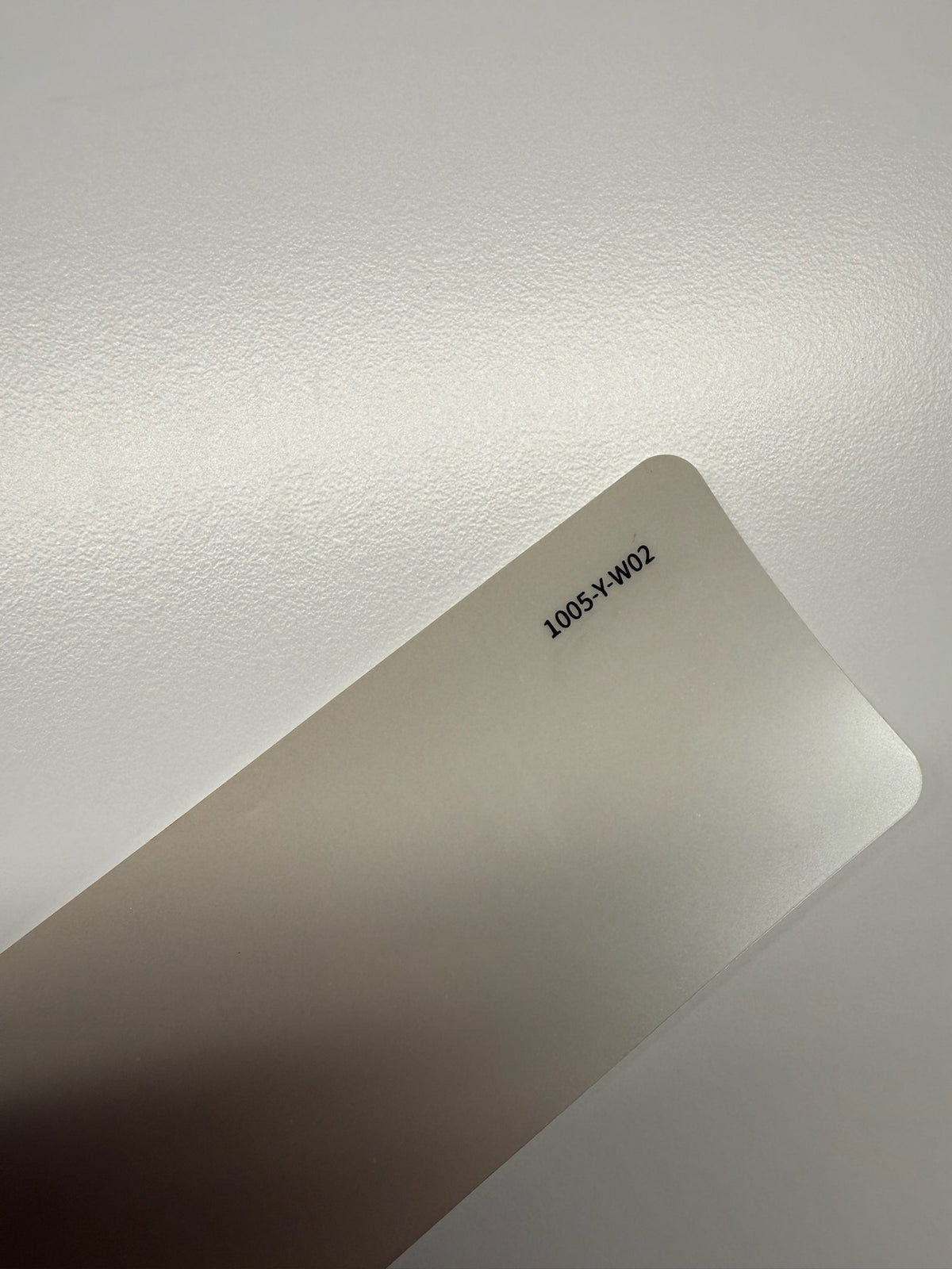 AUREON Matte Ceramic White color PPF film swatch