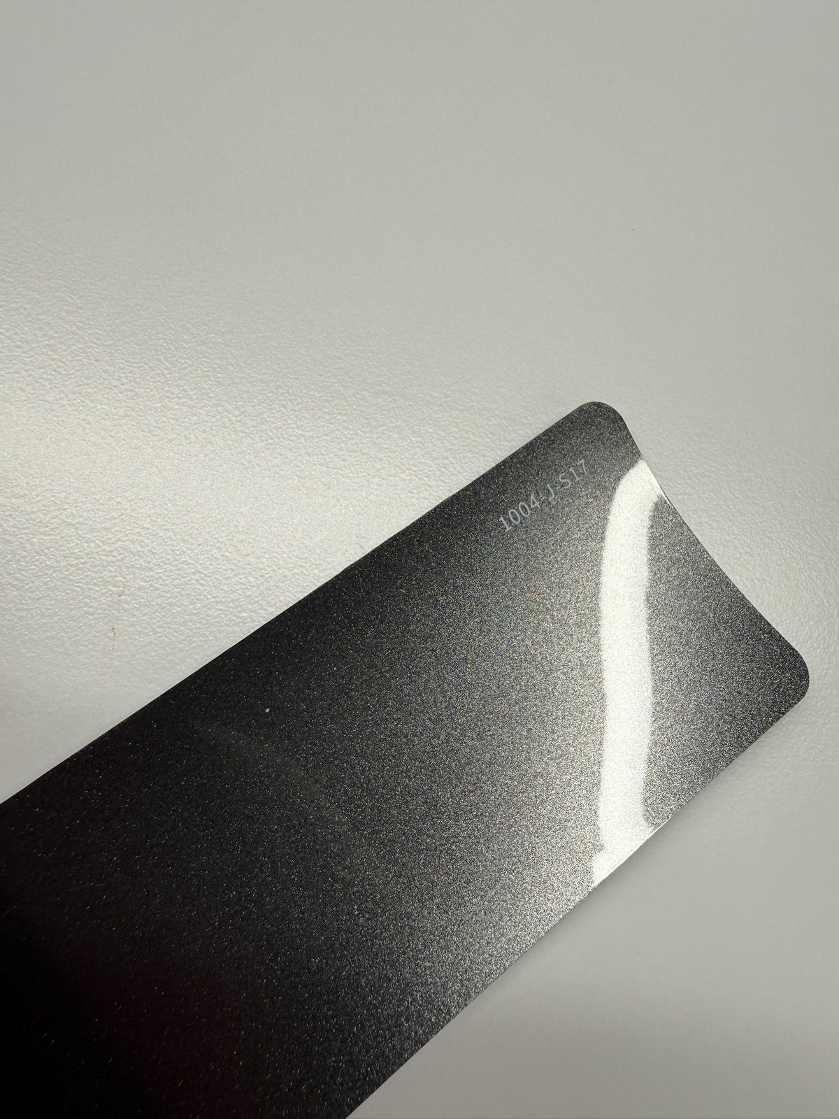 AUREON Metallic Silver color PPF film swatch