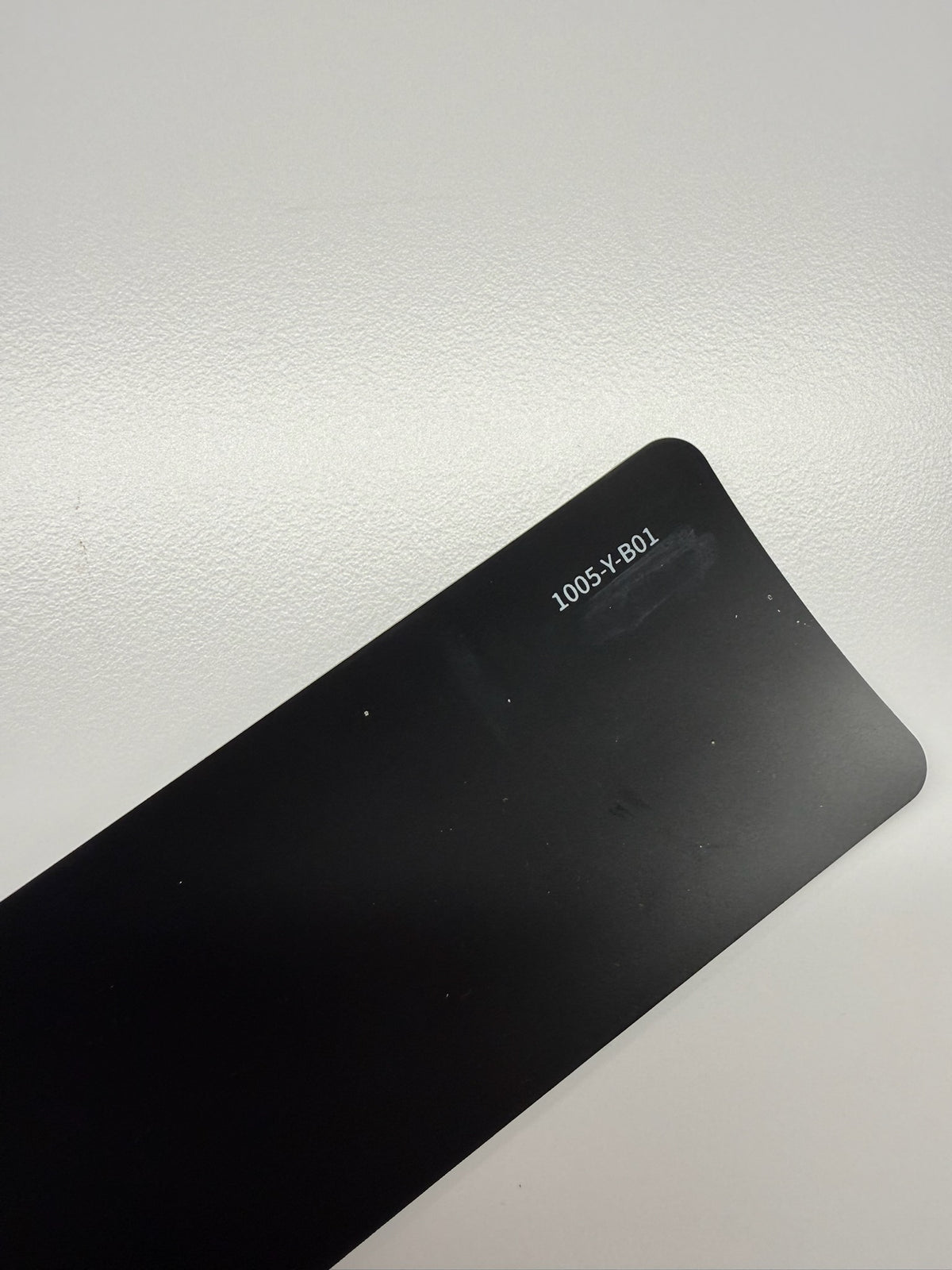 AUREON Matte Black color PPF film swatch